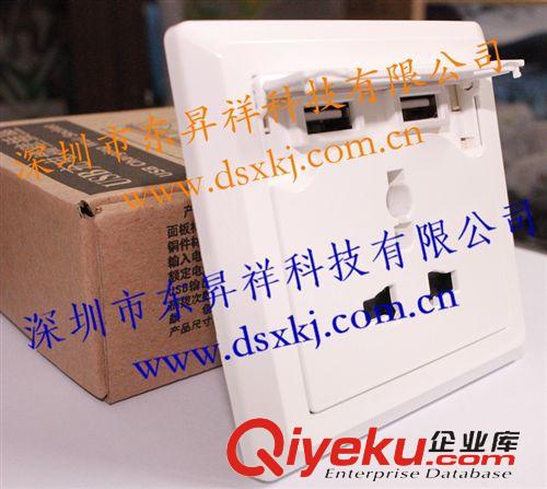 雙USB充電插座 雙USB充電器,2100MA充電器,雙USB充電插座原始圖片2
