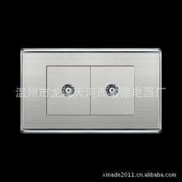 118型開關(guān)插座系列 低價供應(yīng)   西納德牌  二位電視插座  誠信產(chǎn)品  值得信賴