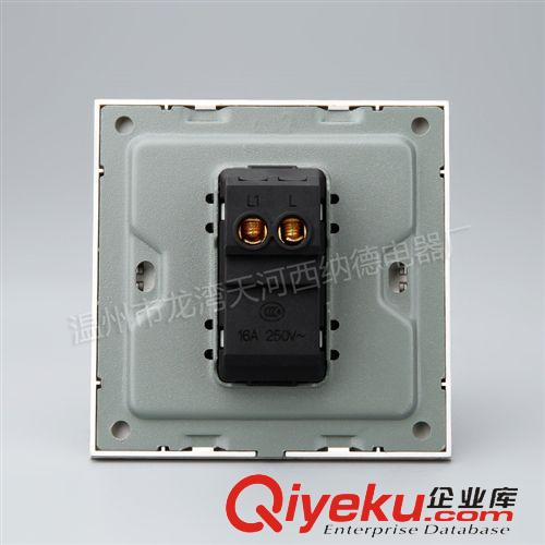 Q3香檳系列 批發(fā)墻壁開關(guān)插座、家裝酒店賓館工程精選品牌、香檳一開單控開關(guān)原始圖片3