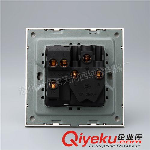 Q3香檳系列 批發(fā)墻壁開(kāi)關(guān)插座一開(kāi)16A、家裝酒店工程精選品牌、廠家新品熱銷(xiāo)原始圖片3