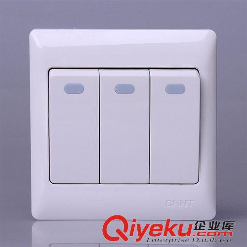 墻壁開關(guān) 正泰 開關(guān)插座 三開雙控 NEW7G系列 NEW7-G011B 正泰墻壁開關(guān)86