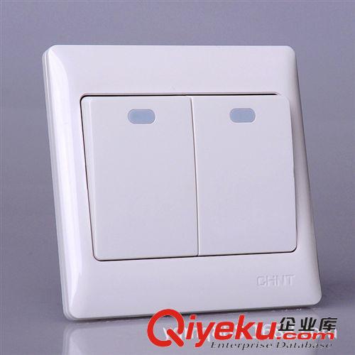 墻壁開關(guān) 正泰開關(guān)插座zp NEW7經(jīng)典 雙開單控 二開單控 NEW7-G005B 7G原始圖片2