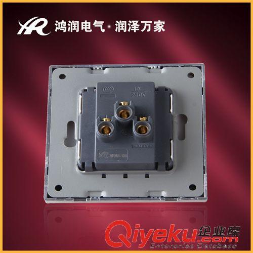 精品推薦 廠家直銷(xiāo) 10A香檳系列五孔墻壁插座 86型一聯(lián)二極三極插座成板原始圖片3