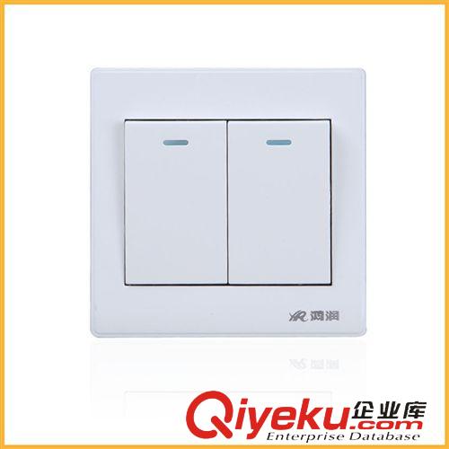 精品推薦 廠家直銷白色時尚 二開單控開關(guān) 工程款墻壁開關(guān) 工程款蹺板開關(guān)原始圖片2