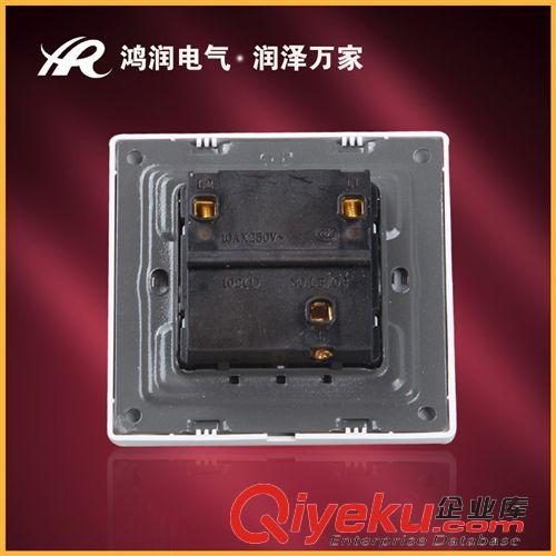 精品推薦 廠家直銷白色時尚 二開單控開關(guān) 工程款墻壁開關(guān) 工程款蹺板開關(guān)原始圖片3