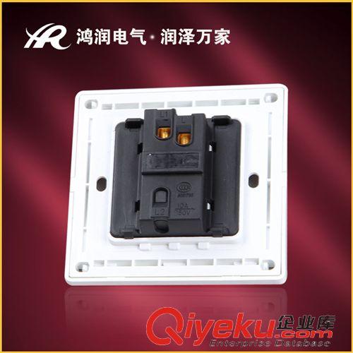 墻壁開關(guān)(86型） 廠家供應(yīng) 工程款墻壁插座 墻壁開關(guān)面板 暗裝一開單控開關(guān) HR6C1原始圖片3