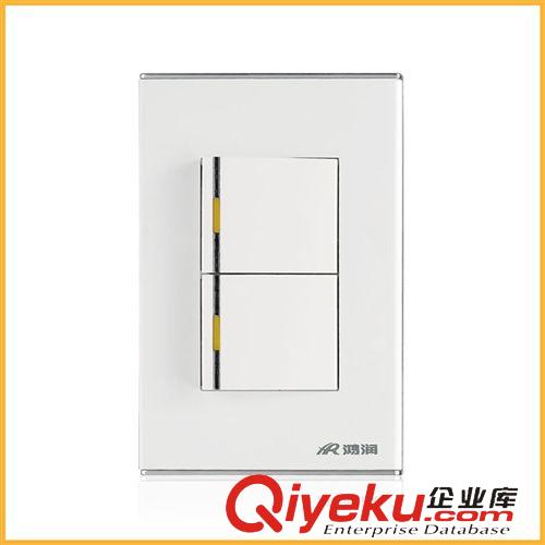 墻壁開關(guān)（120型） 廠家供應(yīng){zx1}款式120系列二開墻壁開關(guān)插座 誠招代理