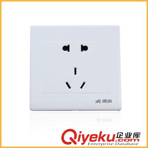 按功能搜索 廠家低價(jià)促銷HR6G-105一聯(lián)二級、三級插座 鋼架工程款5孔墻壁插座原始圖片2