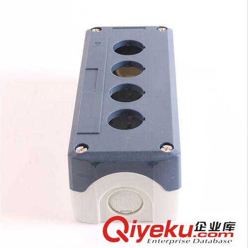 按鈕開關(guān)盒 4孔防水按鈕盒 灰色按鈕控制開關(guān)盒 SBX04指示燈接線盒原始圖片3