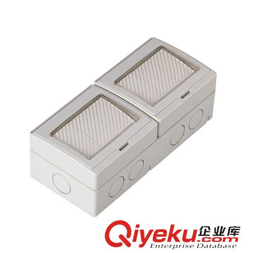 插座 【廠家直銷】六位單控/雙控防水開關(guān)  浴室防水開關(guān)  戶外開關(guān)原始圖片2