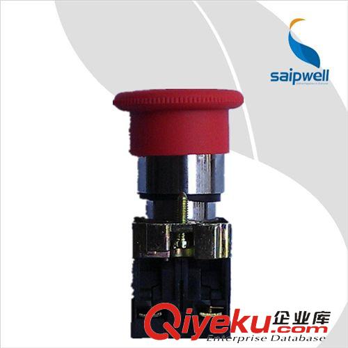 按鈕開關 saipwell直銷 蘑菇頭急停按鈕LAY5-11ZS 圓形控制保護式按鈕開關原始圖片2