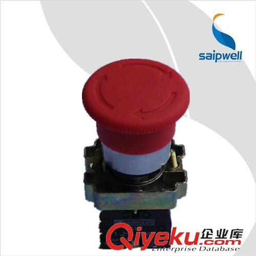 按鈕開關 saipwell直銷 蘑菇頭急停按鈕LAY5-11ZS 圓形控制保護式按鈕開關原始圖片3