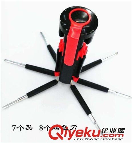 小家電 saipwell帶LED燈8頭多功能螺絲刀 8合1螺絲刀 多功能工具刀原始圖片2