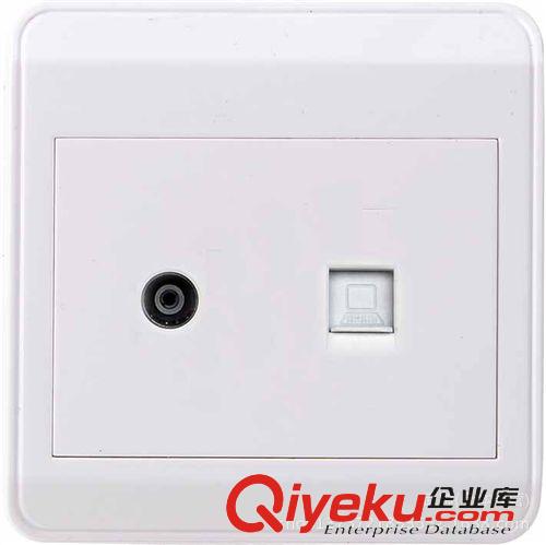 F1明裝 廠家直銷 專利明裝墻壁開關(guān)插座 全PC面板賓利F1明裝電視電話連體原始圖片2