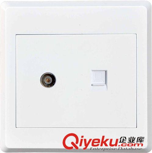 L7明裝 廠家直銷 L7PC明裝墻壁開關(guān)插座 視話連體插座面板原始圖片2