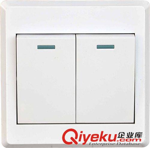 L7明裝 廠家直銷 L7PC明裝墻壁開關插座 二開雙控開關面板原始圖片2