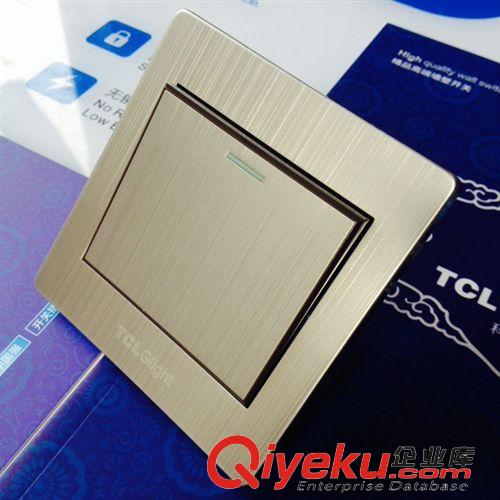 富貴銀G01系列 TCL glight智能光 開關插座面板 一開雙控 墻壁開關面板廠家供應