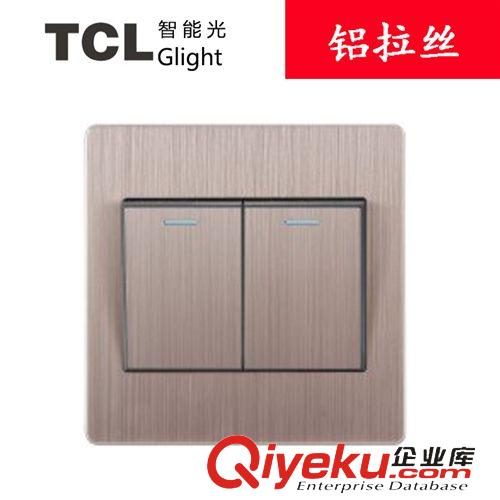 富貴金G02系列 TCL glight智能光86型墻壁空調插座拉絲面板一開雙控帶16A三孔