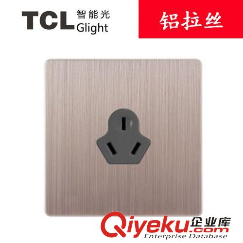 富貴金G02系列 TCL glight智能光 墻壁開關(guān)插座三位開關(guān)拉絲面板 三開單控開關(guān)
