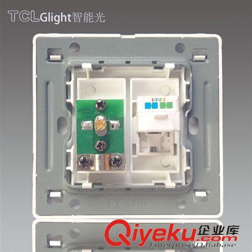 美倫山系列 TCL glight智能光開關插座 電話電視插座面板 閉路電視TV固話插座原始圖片2