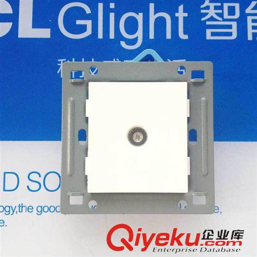 美倫山系列 TCL glight智能光 開關插座 單電視插座 86型有線閉路TV插座面板原始圖片3