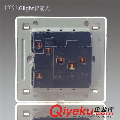美倫山系列 TCL glight智能光 墻壁開關一開雙控帶多功能三孔插座 開關帶插座