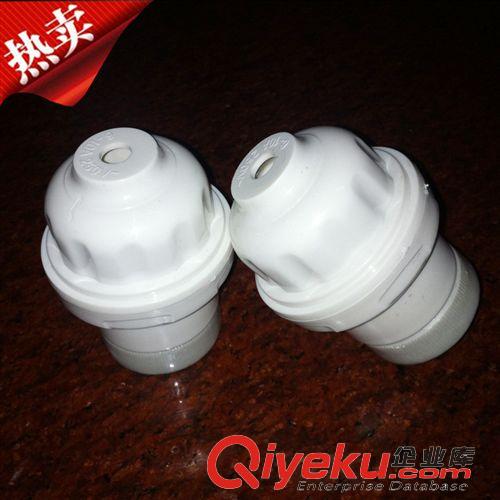 長舟螺口吊燈頭 燈頭原廠直銷E27陶瓷燈頭 E27燈頭燈座 塑料螺口懸吊燈頭燈口E27原始圖片2