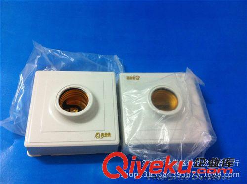 大平燈頭燈座 棉湖廠家直銷86明裝pvc螺口燈頭 e27燈頭平燈座【8602】燈頭燈座