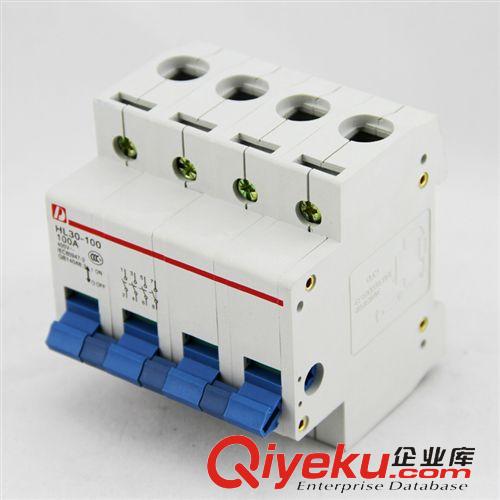 斷路器 tj批發 小型隔離開關HL30-100/4P 100A過載保護 可當總開關斷路原始圖片3
