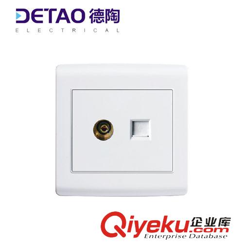DT-工程系列 dt-016 二位電視插座 江西德陶插座