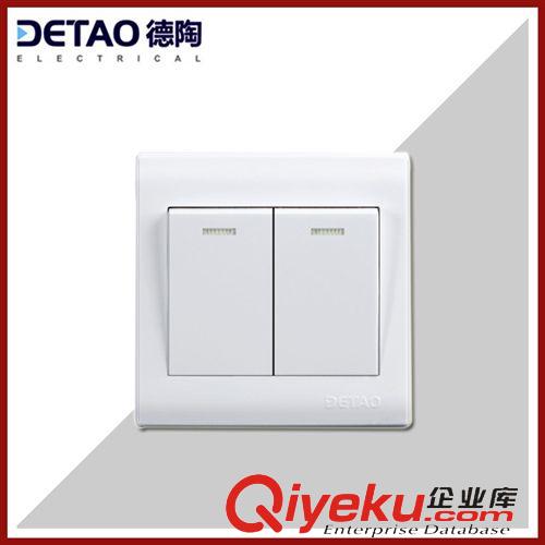 D1雅白系列 江西德陶明裝墻壁開關(guān) d1-004酒店四位單控開關(guān)
