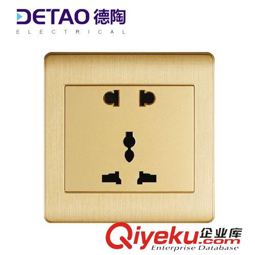 D2全塑拉絲系列 廠家供應墻壁插座 d2-009全塑拉絲二極多功能插座原始圖片2