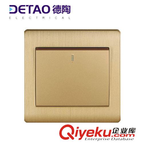D2全塑拉絲系列 d2-001一位單控開關 家裝墻壁照明工程開關原始圖片2