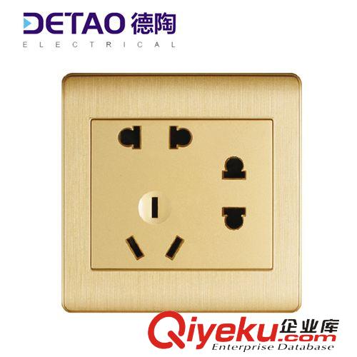D2全塑拉絲系列 d2-015 一位電話插座 江西德陶插座