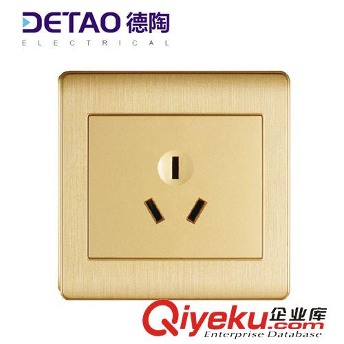 D2全塑拉絲系列 d2-016 二位電視插座 江西德陶插座