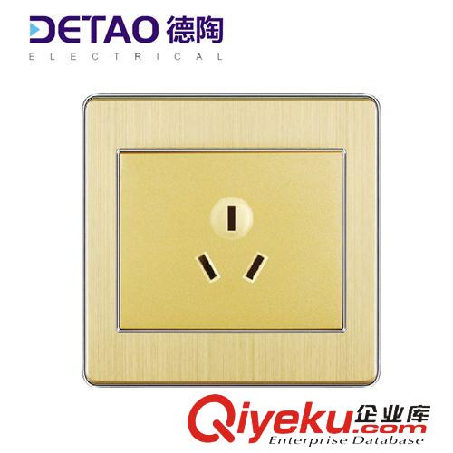 D4鋁拉絲系列（銀邊） 時尚鋁拉絲系列兩檔家裝開關 d4-002二位單控開關
