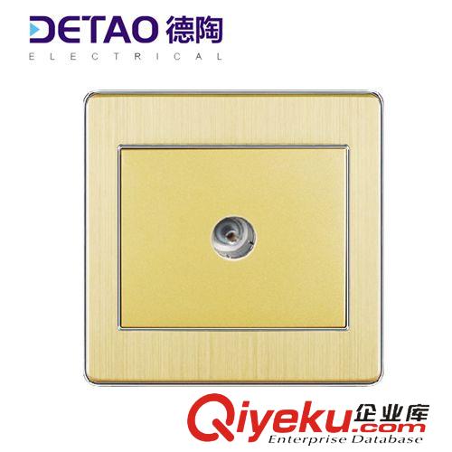 D4鋁拉絲系列（銀邊） d4-003 三位單控開(kāi)關(guān) 鋁拉絲系列 江西德陶開(kāi)關(guān)