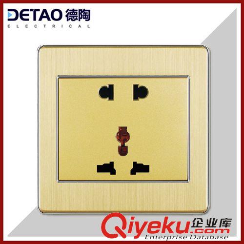 D4鋁拉絲系列（銀邊） d4-017二位電話插座 鋁拉絲系列電話網(wǎng)線插座
