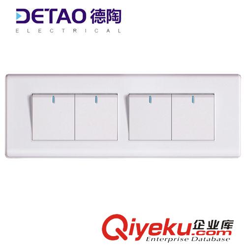 D6-118雅白系列 家裝工程墻壁開關(guān) d6-009四位單控開關(guān) 質(zhì)量可靠原始圖片3