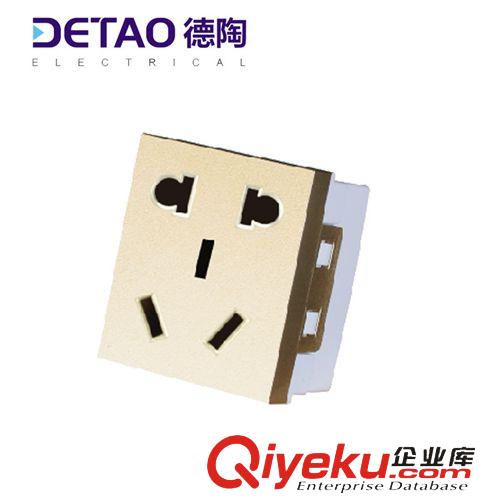 D7-118塑料拉絲系列 大量供應歐式墻壁開關插座 d7-021小五孔插座原始圖片2