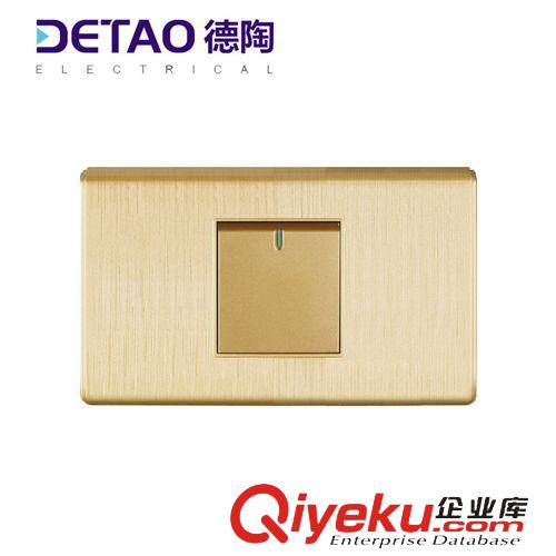 D7-118塑料拉絲系列 d7-002一位單控開關 gd一開墻壁按鈕開關
