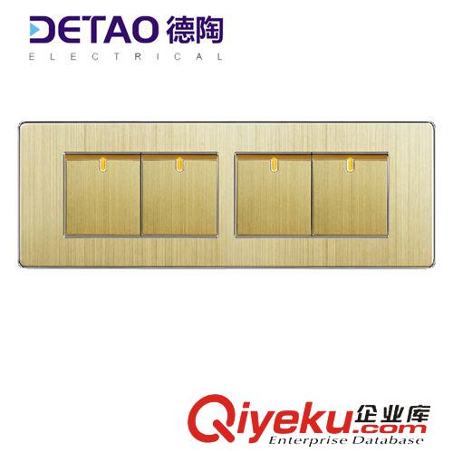 D8-118鋁拉絲系列 d8-015 中板開關(guān) 江西德陶開關(guān)