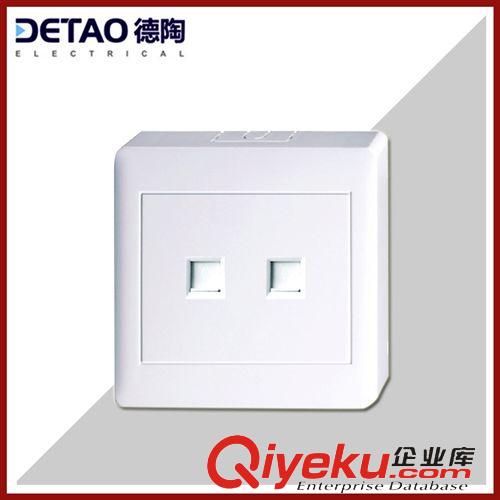 M1-明裝系列 廠家批發(fā)墻壁開關(guān)插座 m1-016兩位電話插座 質(zhì)量可靠