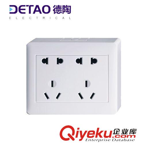 M1-明裝系列 家用墻壁開關插座 m1-013十孔插座86明裝開關插座