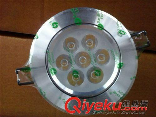 精品推薦 新款節(jié)能大功率led7w天花射燈 鋁合金天花燈led天花射燈Φ90原始圖片3