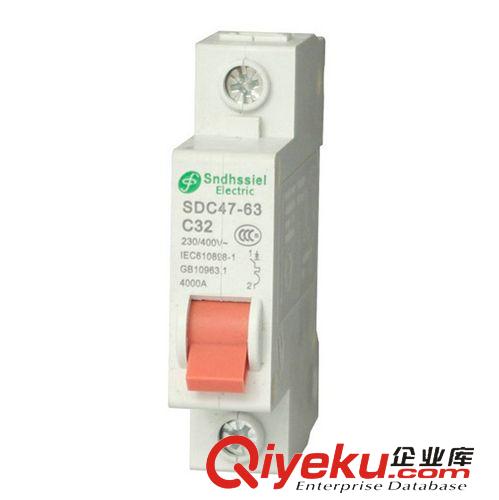 SDC47-63系列小型斷路器 專業(yè)供應(yīng)高分?jǐn)嘈⌒蛿嗦菲?SDC47-63-1P系列斷路器16A原始圖片2