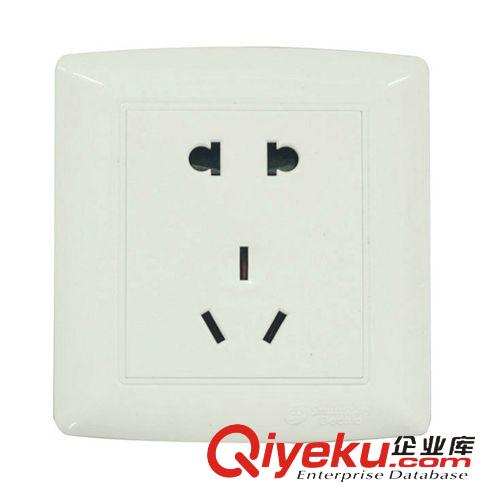 SD墻壁開關(guān) 廠家直銷 一位三極插座 五孔墻壁插座SD86H2-115 面板開關(guān)插座原始圖片3