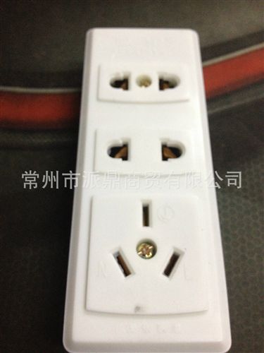 張家港獻(xiàn)寶電工系列產(chǎn)品 zptj獻(xiàn)寶圓兩眼雙用插座墻壁桌面門框明裝型10A扁圓二孔插座