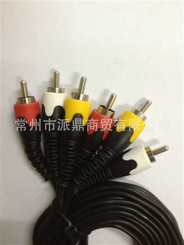 同碩系列產(chǎn)品 同碩高品質(zhì)AV .RF連接線3米 TS-A603N 適用機(jī)頂盒 音響等音視頻線原始圖片2