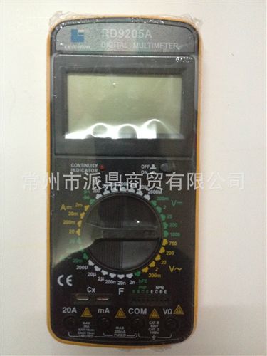 萬用表 批發(fā)正品雷爾達 RD9205A 數(shù)顯萬用表 經(jīng)濟型數(shù)字萬用表原始圖片2